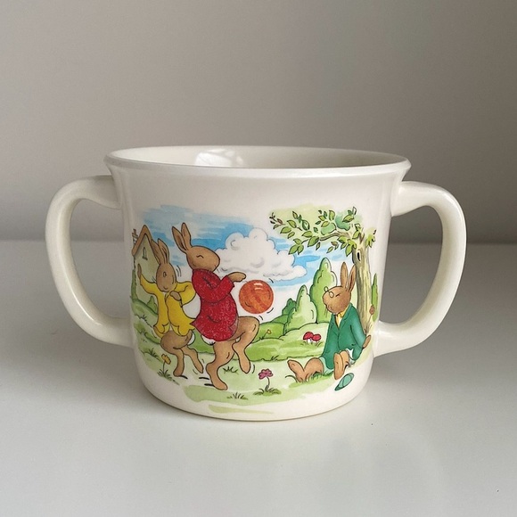 Vintage Bunnykins Double-Handled Children’s Cup - Picture 1 of 2